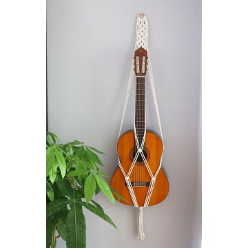 Macrame guitar hanger 